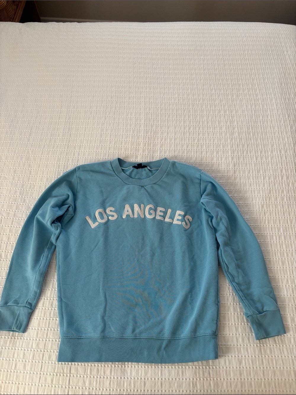 J. Crew Light Blue 'Los Angeles' Crewneck Sweatshirt XS